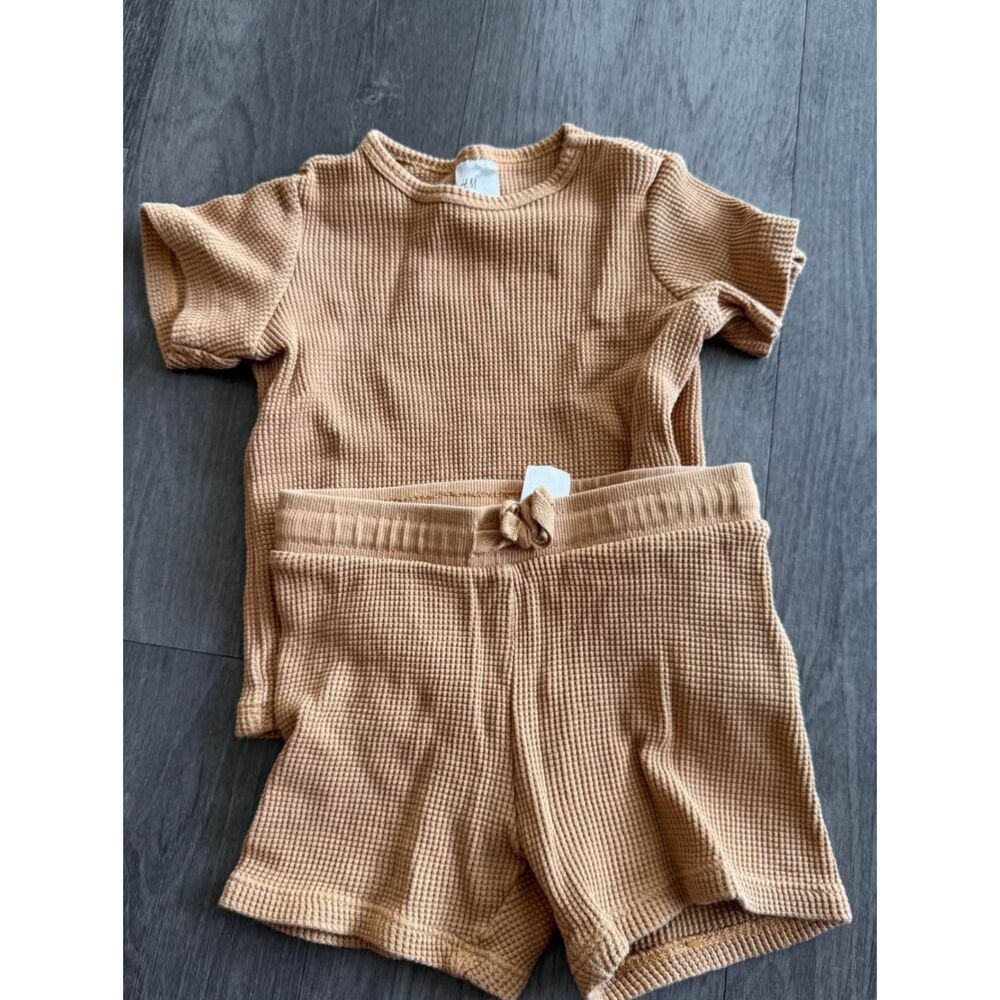 H&M Brown Waffle Set 12-18 Months
